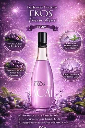 Perfume Natura Ekos Frescor Açaí Colonia 150 ml Mujer