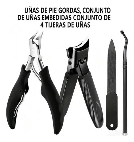 Cortauñas Para Uñas Encarnadas, Set De 4 Piezas