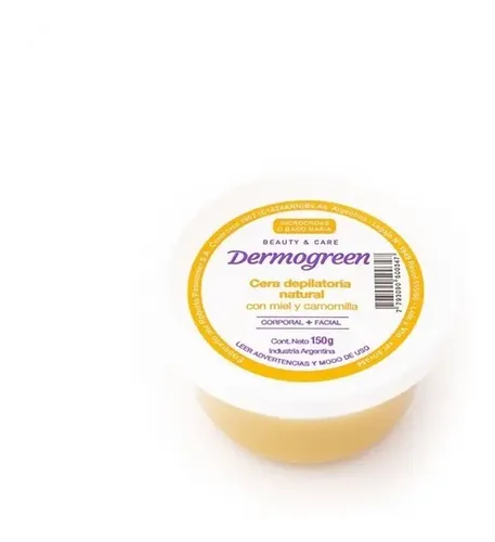 Cera Depilatoria Natural C/ Miel Y Camomilla Pote X150g