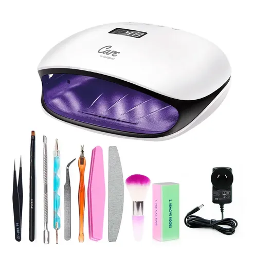 Cabina Para Uñas Care By Gadnic Semipermanente Uv Led 48w Sensor Display