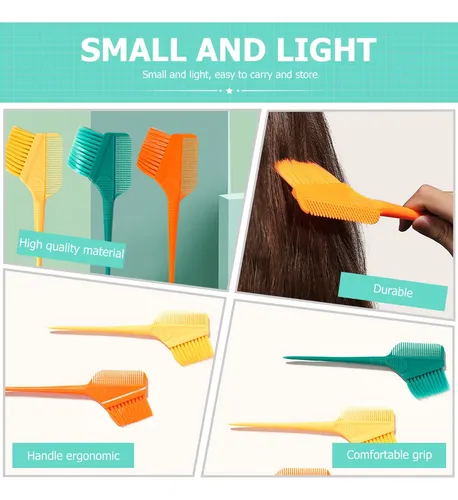 Set De 3 Cepillos Para Tintura De Cabello, Peinados Y Colora