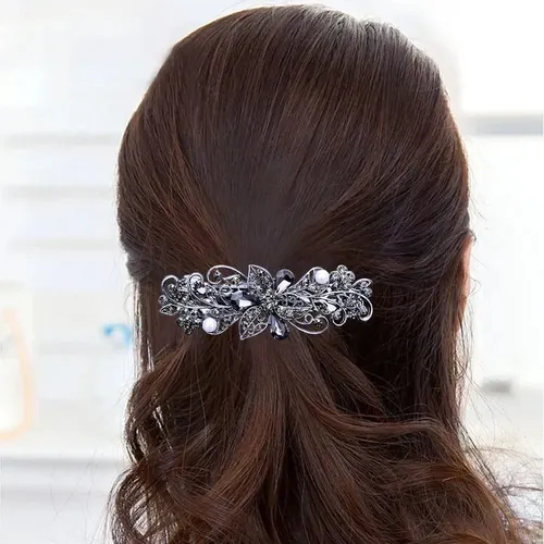 Broches Elegantes Para El Cabello Con Forma De Flor De Perla