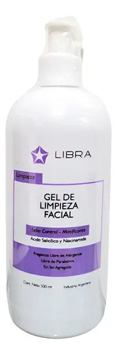 Gel Limpieza Facial Libra Sebo Control Piel Grasa-acné 500ml