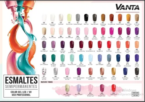 Vanta X8 Esmaltes Semipermanentes Gel On-off Cabina X 15 Ml