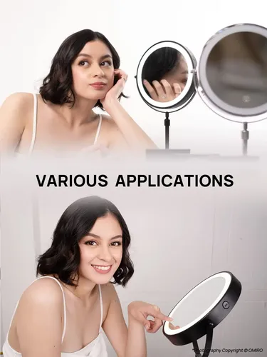 Espejo De Maquillaje Omiro De 8.5 Pulgadas Iluminado Con Aum