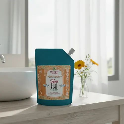 Shampoo Fluido Sachet Caléndula Manzanilla 380ml Boti-k
