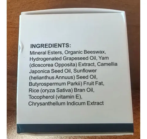 Crema De Ñame Silvestre Orgánica 113 G Hipoalergénica
