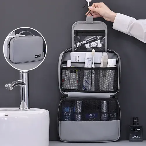 Bolsa Bolso Neceser Cosmetiquera Plegable Para Hombre Viaje