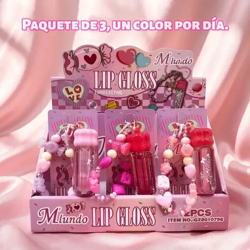 Gloss Labial Magico Termico Cambia Color Set X3 Surtido