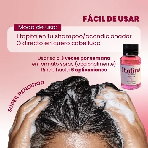 Biotina Pura Capilar Anti Caída X3 Unidades