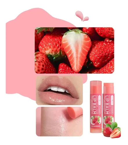 Bálsamo Labial De Frutas, Maquillaje De Labios Transparente