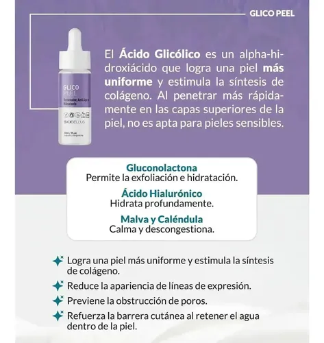 Biobellus Glicopeel Exfoliante Quim. 30ml