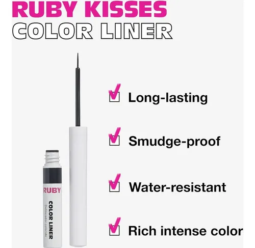 Delinea Ojos Resistente Al Agua Ruby Kisses 3 Ml Negro
