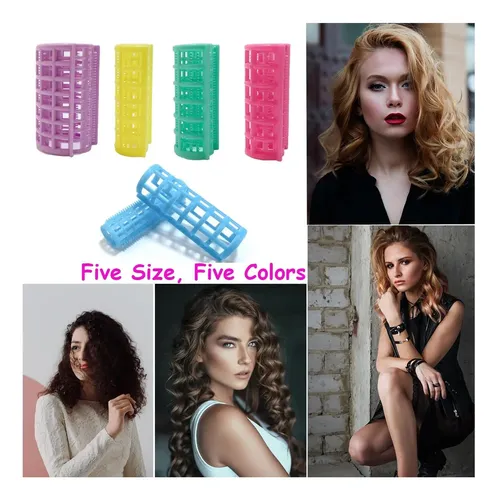 Juego De Rulos Plásticos Moodkey, 30 Para Rizar El Cabello