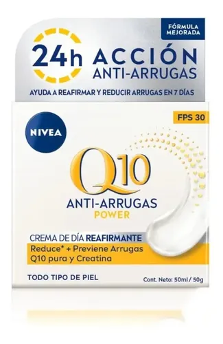 Crema Facial Antiedad De Día Nivea Q10 Power Fps 30 50 Ml