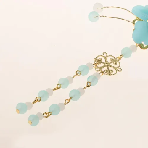 Accesorios Chinos Para El Cabello Azul