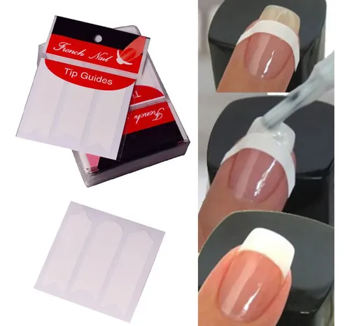 Pegatinas De Manicura Francesa Para Decoración De Uñas, 10 U