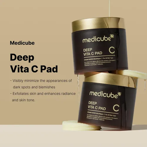 Almohadilla Limpiadora Deep Vita C De Medicube, 70 Hojas