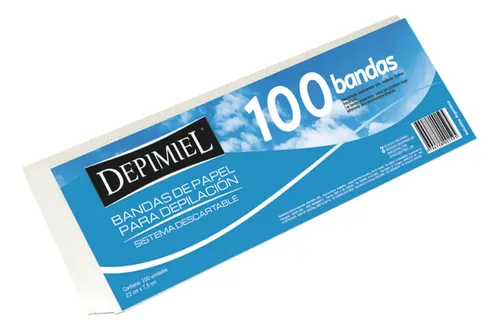 100 Bandas De Papel Para Retirar Cera Depimiel