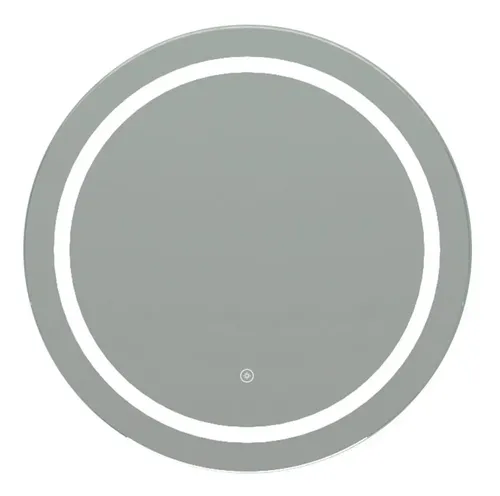 Espejo Redondo Con Luz Led 60 Cm Boton Tactil Touch Baño
