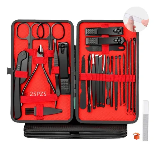 Set De Manicura Y Pedicura Para Manos Y Pies, 25 Piezas