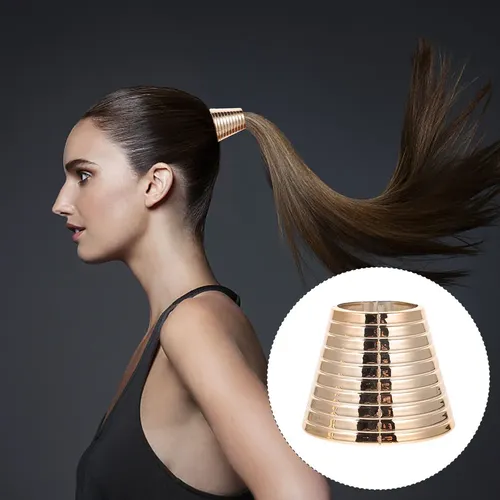Cinta Para El Pelo, Cuerda, Cola De Caballo, Anillo De Metal