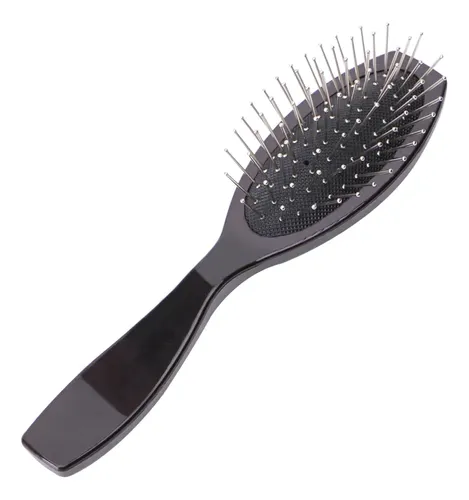 Professional Anti Static Steel Comb Brush For Wig Black 3t5564-bk