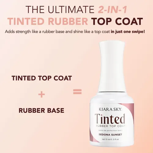 Kiara Sky Top Coat Rosa Sedona Sunset 2 En 1