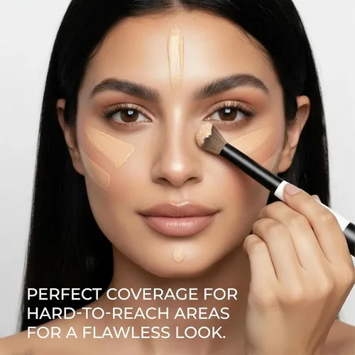 Lamora Dual Brush Para Rubor Y Concealer