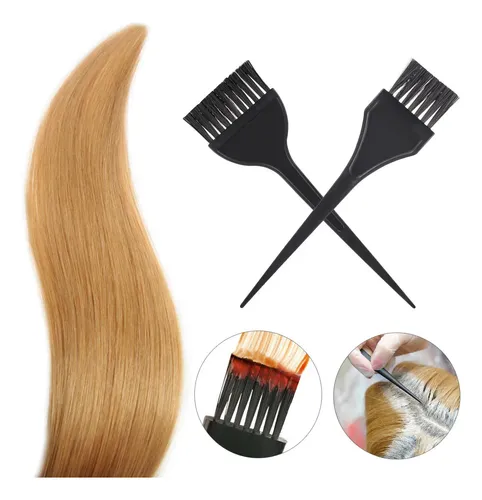 Cepillo Largo Para Teñir El Cabello Lurrose, 3 Unidades, Con Negro