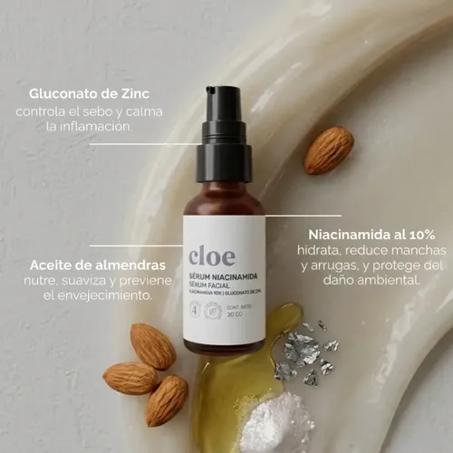 Sérum De Niacinamida 10% Antimanchas Y Antiacné Cloe 30ml