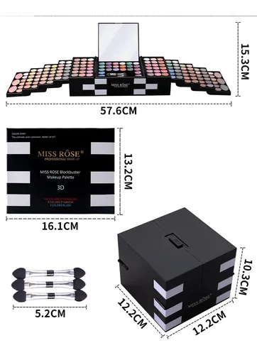+paleta Maquillaje 142 Sombras Ojos Completa100