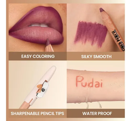 Set Perfiladores De Labios Moongaze 6 Colores Resistente Al
