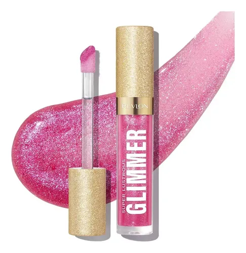 Labial Super Lustrous Glimmer Gloss Rose Glow Revlon