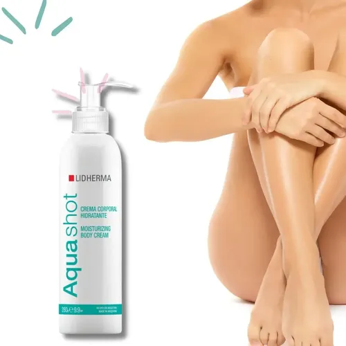 Aquashot Lidherma Crema Corporal Hidratante Humectante 280