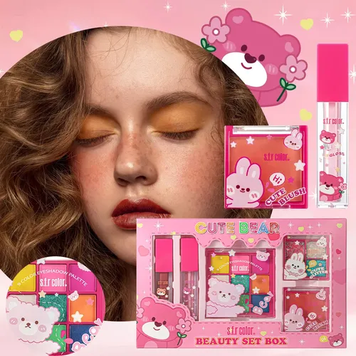 Set De Maquillaje Princess Con Labiales Y Cosméticos