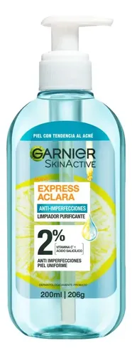 Gel Limpiador Facial Garnier Skin Active Aclara
