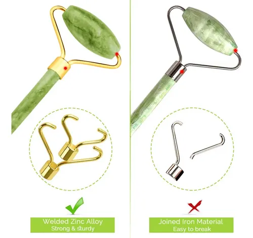 Set De Herramientas Faciales + Rodillo De Jade Dsenfurn Gua