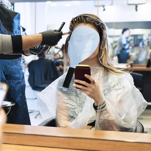 Spray Protector Para Cortar El Cabello Con Deflectores Facia