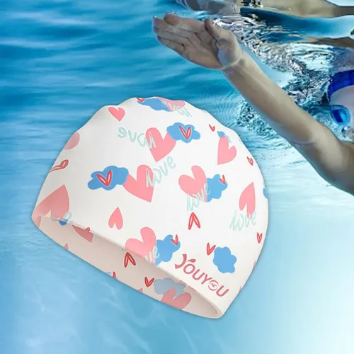 Gorro De Natación De Silicona Para Hombres Y Corazón