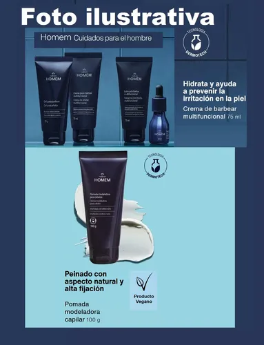 Crema Modeladora Para El Cabello Masc 100g Homem Natura