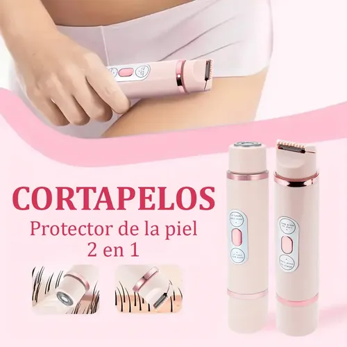 Rasuradora Mujer Electrica 2en1 Doble Cabeza Sin Atascar