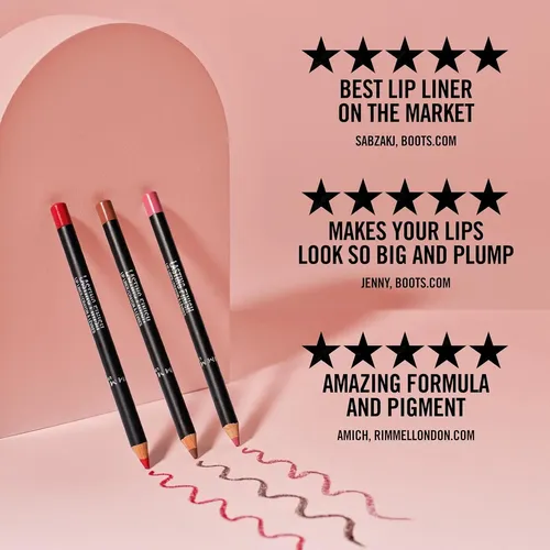 Lápiz De Contorno De Labios Rimmel Lasting Finish 8hr Vino