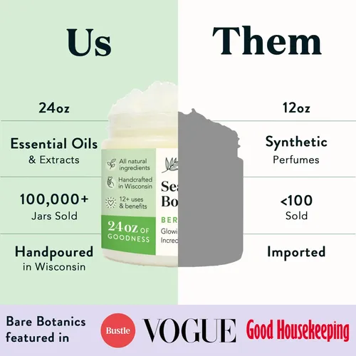 Exfoliante Corporal Bare Botanics, Bergamota Y Menta, 720 Ml