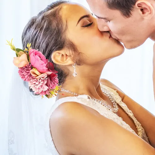 Peineta Con Diseño Floral, Tocado De Novia, Pelo Floral