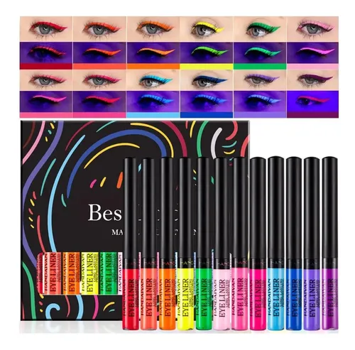 Set 12 Delineadores Uv Mates Bestland Set C