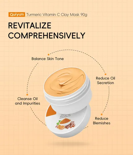 Mascarilla Facial Aclarante Quiyum – Cúrcuma Y Vitamina C
