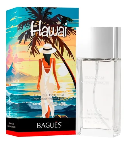 Perfume Parfum Bagués Hawai Pour Femme Floral 50ml Spray