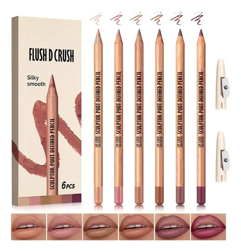Perfiladores De Labios Nude Rosa Set 6 Colores