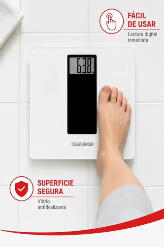 Balanza Digital Telefunken Bs400 Blanca 12v 150kg